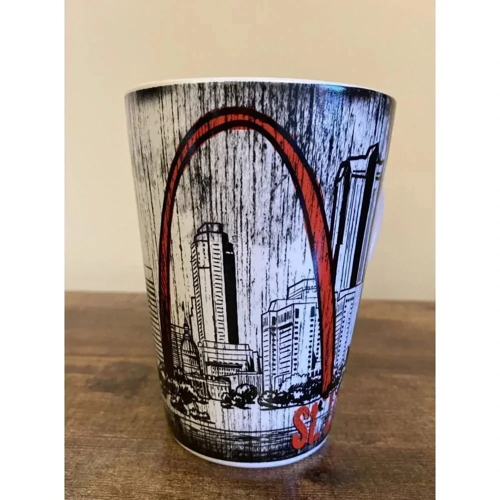 St. Louis Missouri Famous Gateway Arch Skyline Coffee Mug Cup - Picture 2 of 6